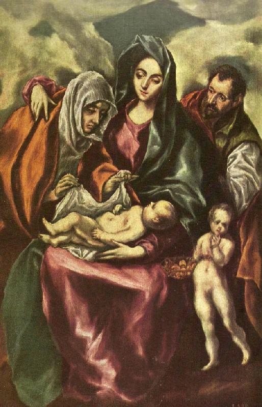 GRECO, El holy family oil painting image